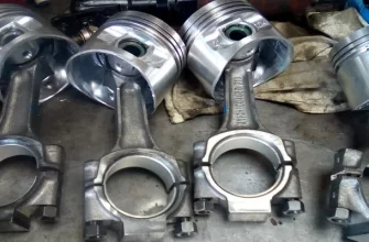 Установка поршня на шатуне