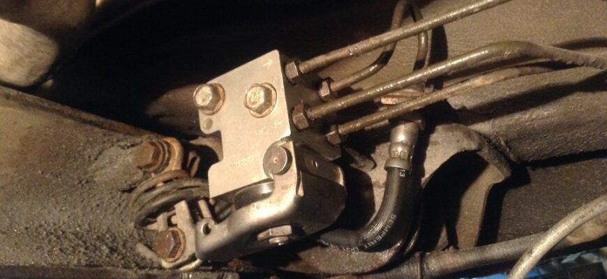 Установка системы контроля тормозного усилия